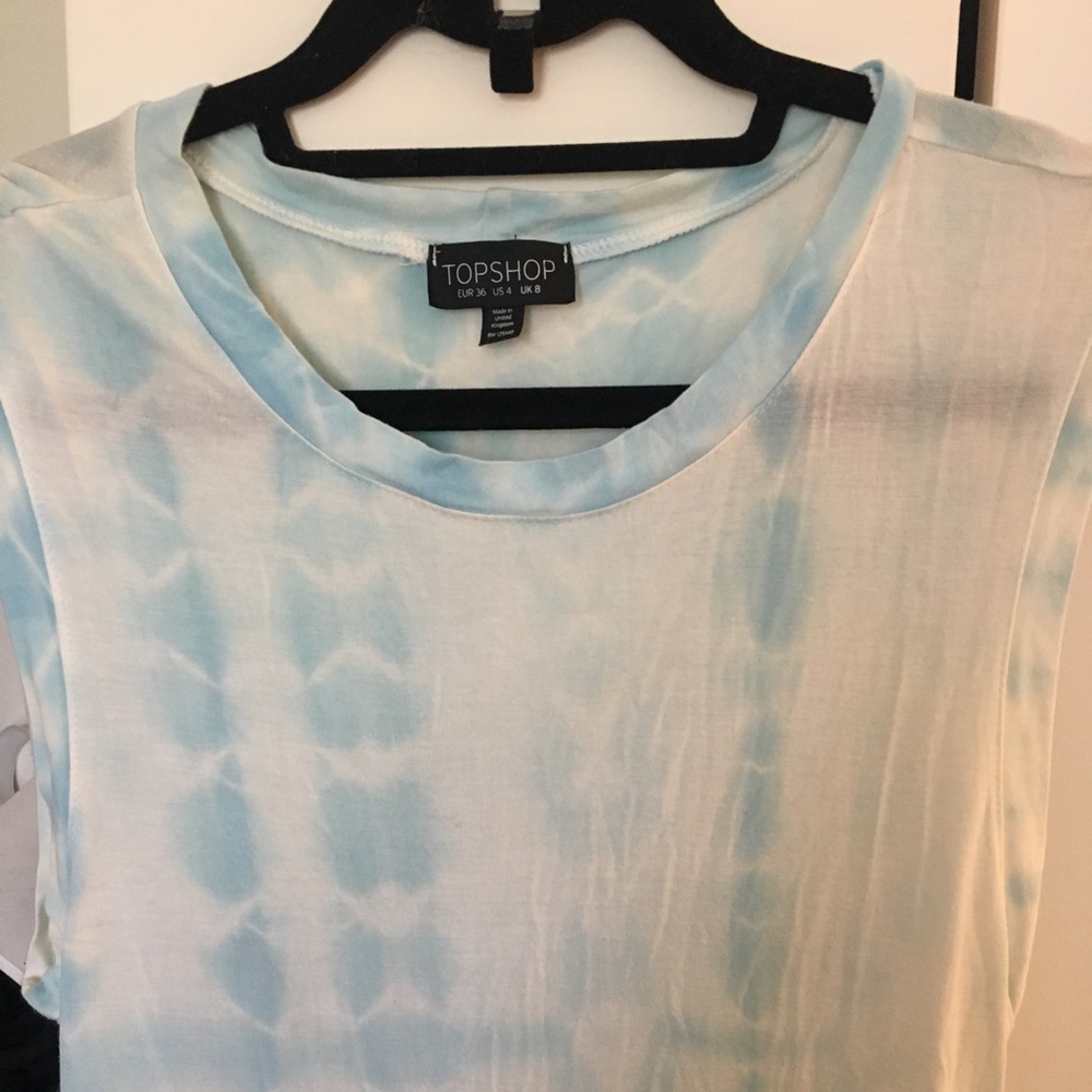 TopShop bodycon tiedye midi dress